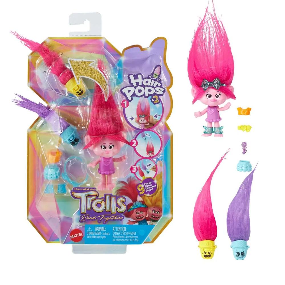 Foto 3 pulgar | Trolls Hair Pops: Poppy Muñeca Con Accesorios