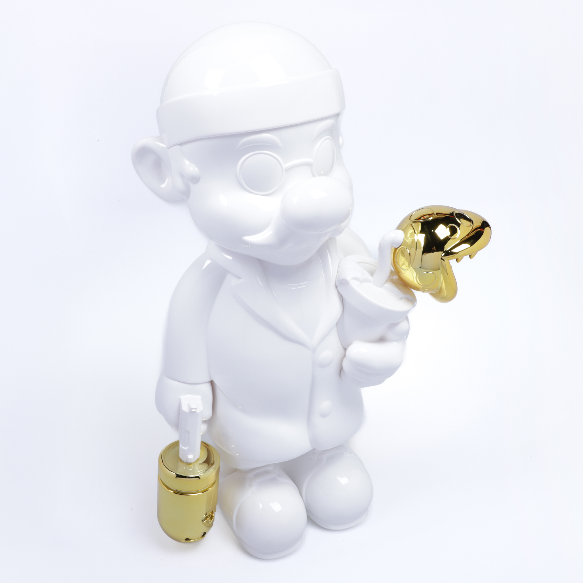 Foto 4 pulgar | Figura Coleccionable Mario Super Professional Xl Off White