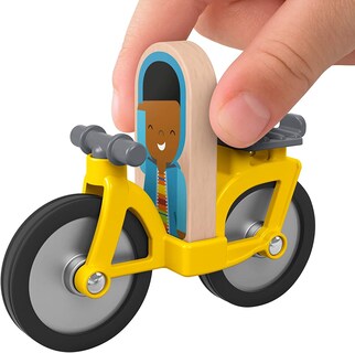 Foto 5 | Fisher-price Wonder Makers Slide & Ride Schoolyard – Juego De Construcción Y Pista De Madera Para Niños De 3 Años Y
