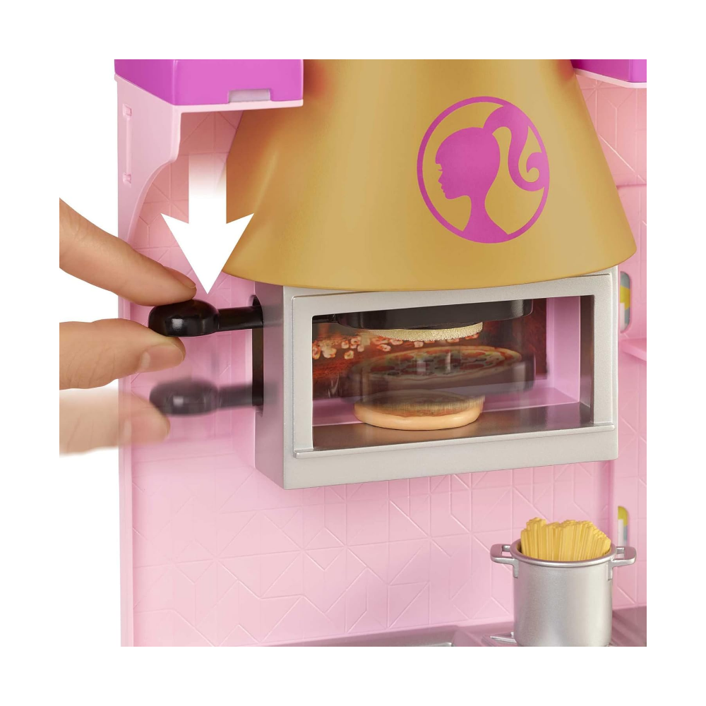 Foto 4 pulgar | Barbie Restaurante Con Muñeca Cook 'n Grill Mattel Hbb91
