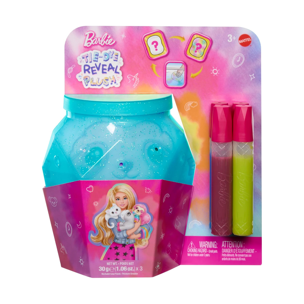 Foto 2 pulgar | Barbie Tie Dye Reveal Plush Peluche Sorpresa Hwd32 Mattel