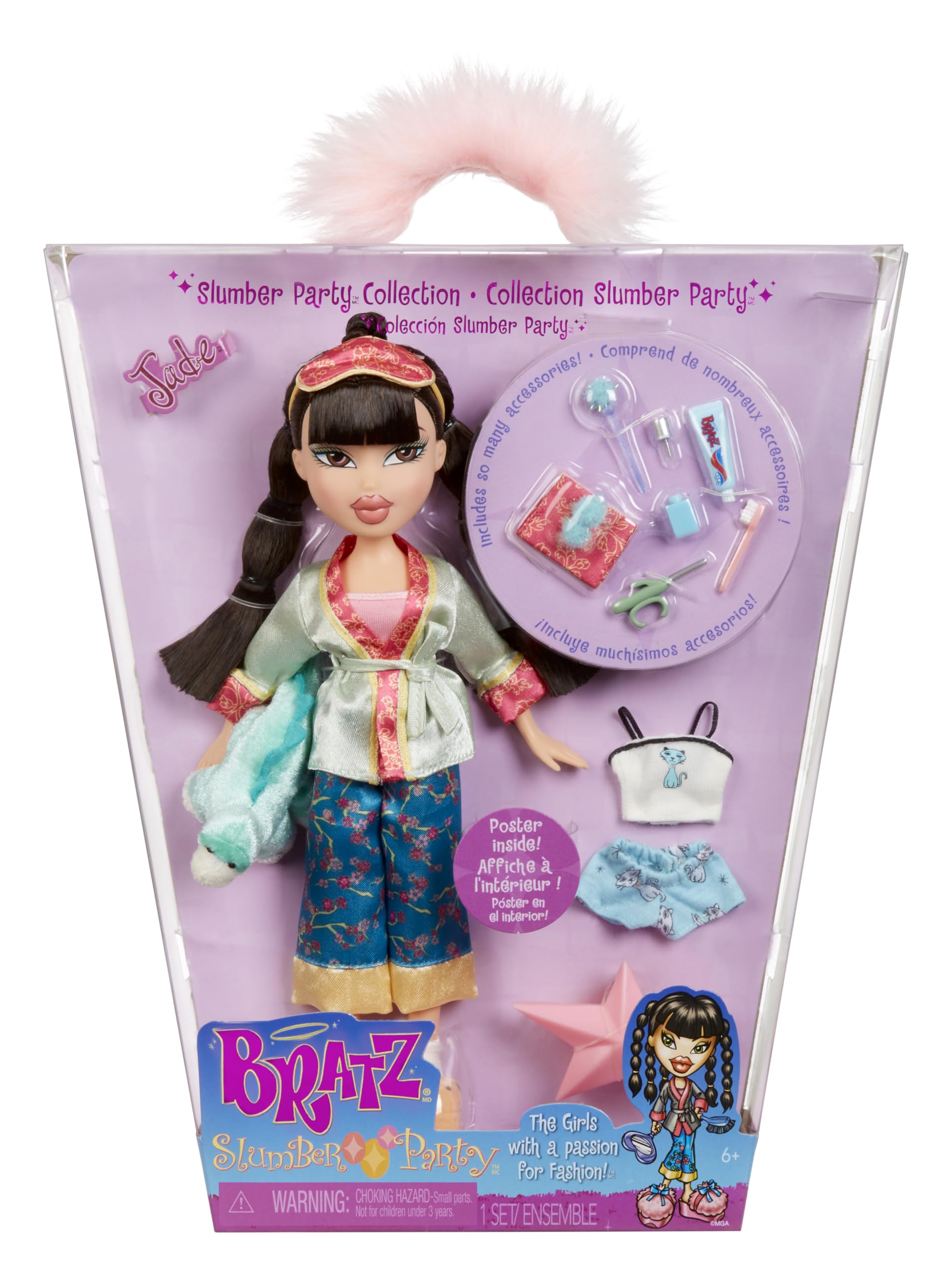 Foto 2 pulgar | Muñeca Bratz Slumber Party Jade con Accesorios-Venta Internacional