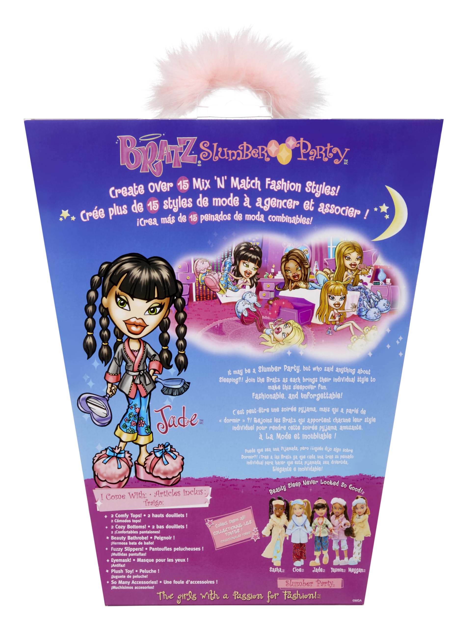 Foto 8 pulgar | Muñeca Bratz Slumber Party Jade con Accesorios-Venta Internacional
