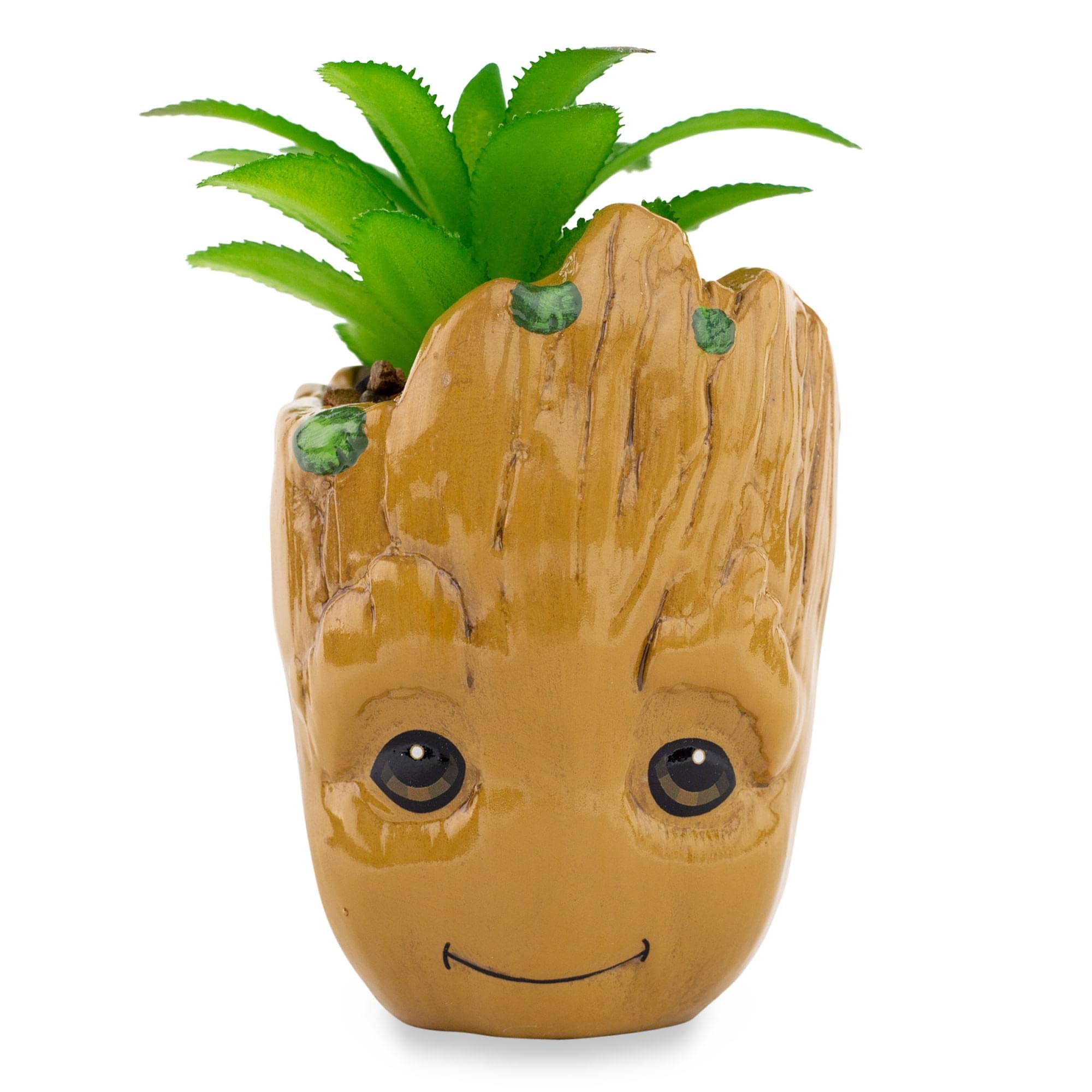 Foto 2 pulgar | Macetero Pequeño Plateado Buffalo Marvel Studios I Am Groot Ceramic - Venta Internacional.