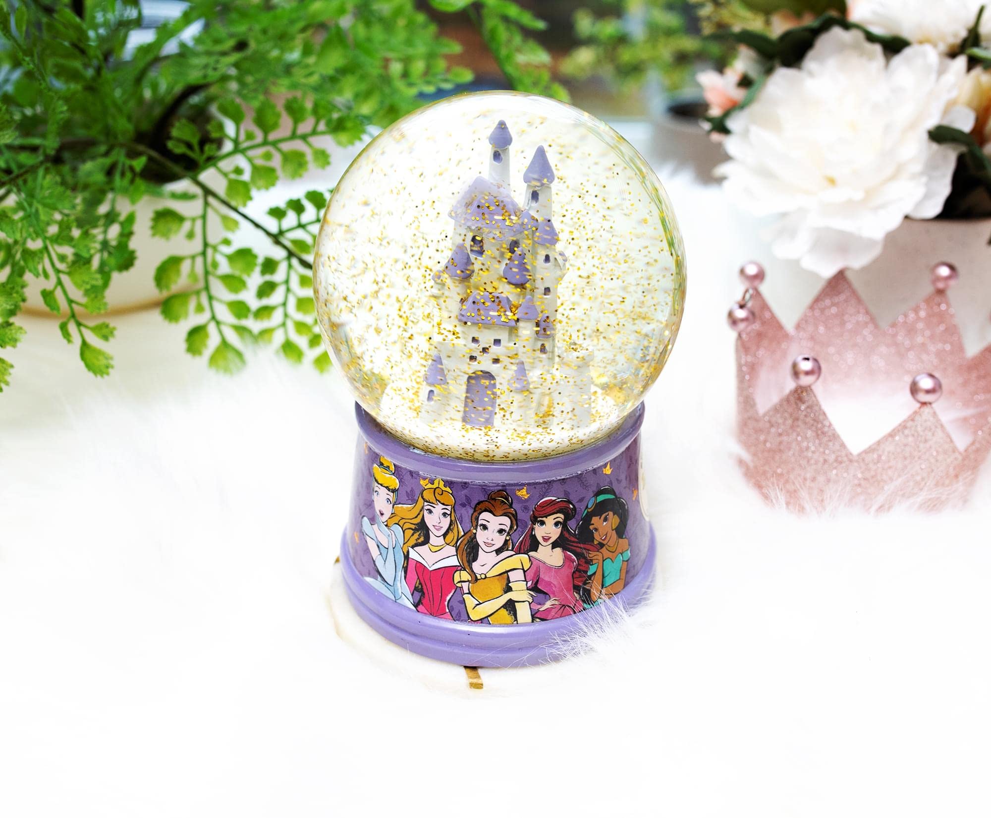 Foto 5 pulgar | Bola De Nieve Silver Buffalo Disney Princess Castle 100 Ml - Venta Internacional.