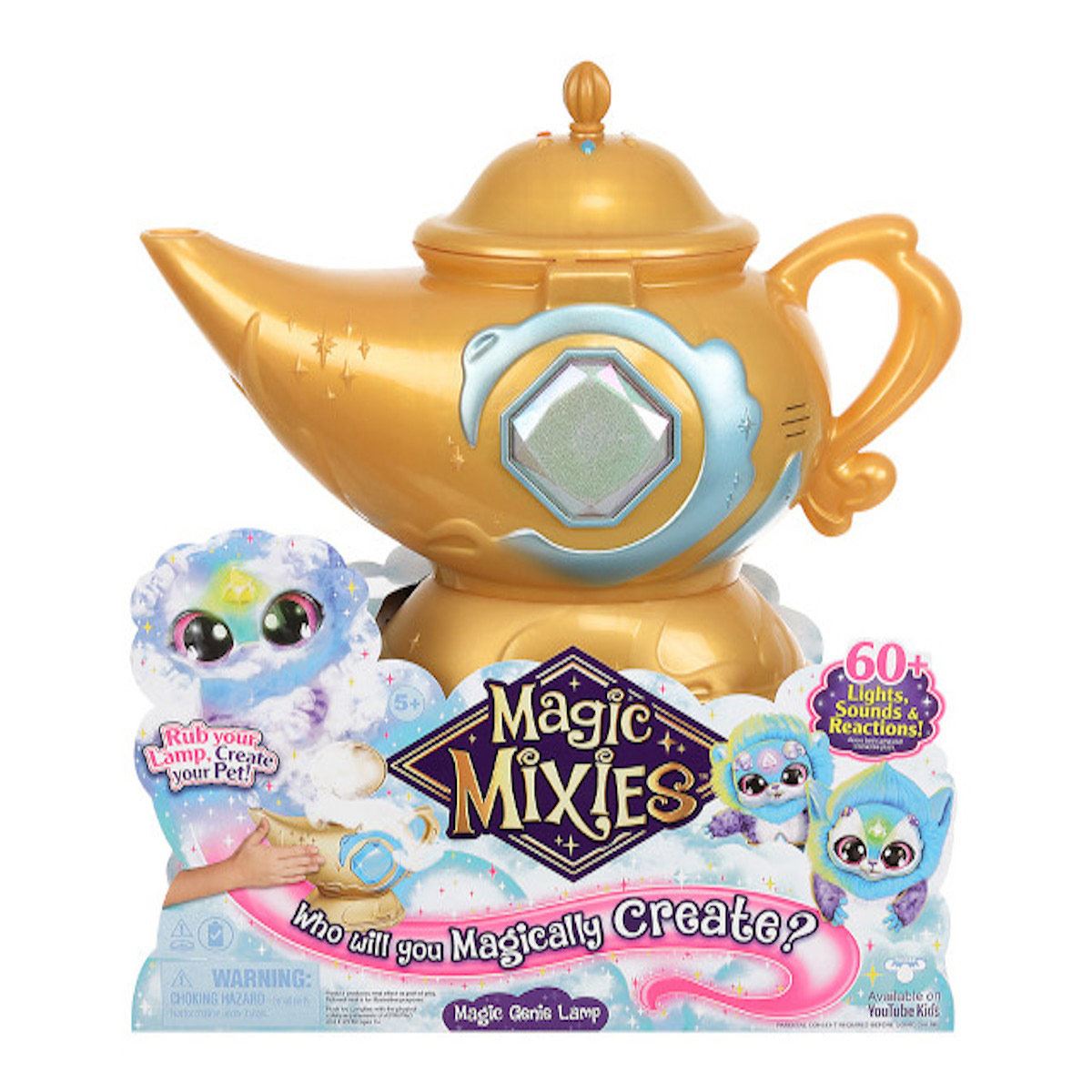 Foto 2 pulgar | Magic Mixies Lámpara Mágica Con Peluche Azul Interactivo