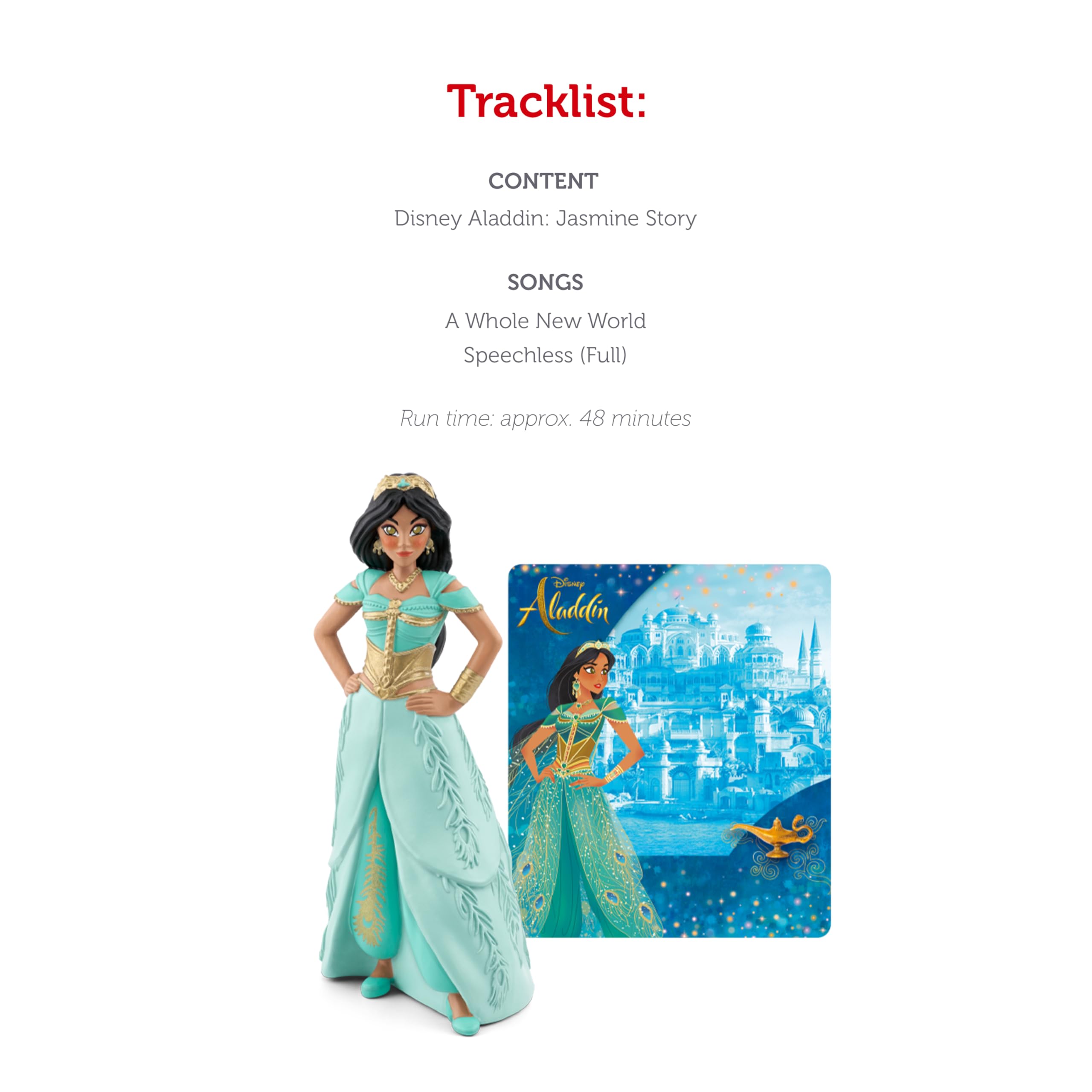 Foto 4 pulgar | Figura De Juguete Con Audio Tonies Jasmine Disney Aladdin De 6 Años O Más - Venta Internacional.