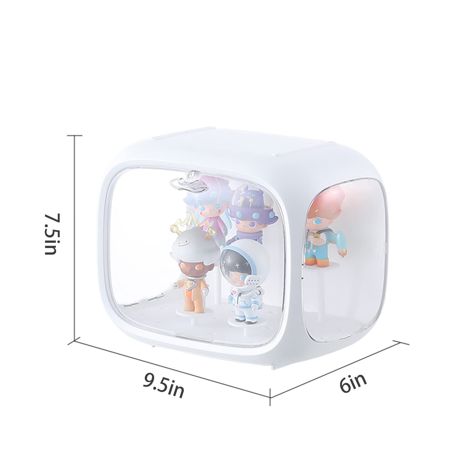 Foto 5 pulgar | Vitrina Wmm Para Figuras Con Soporte Ajustable Con Luz - Venta Internacional.