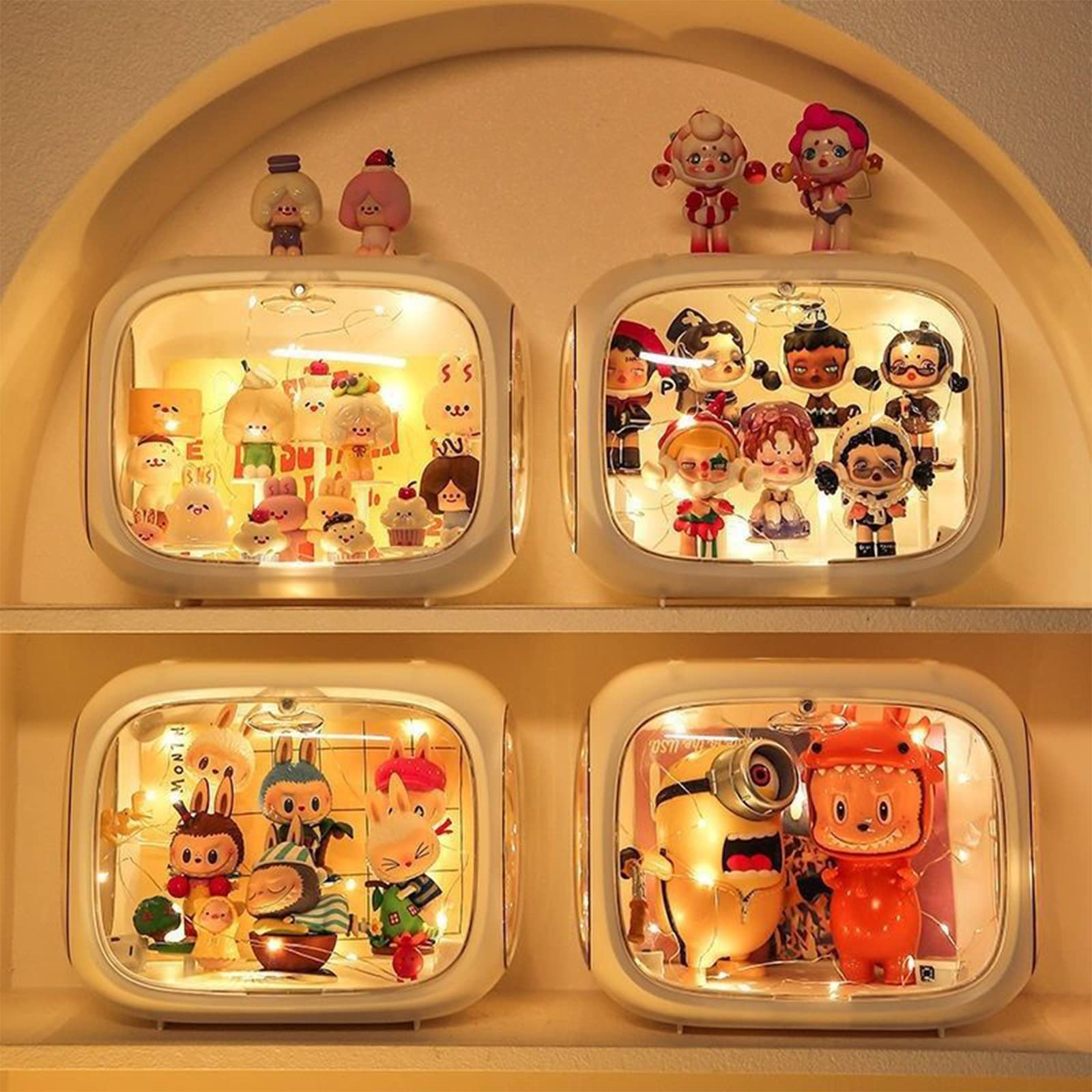 Foto 6 pulgar | Vitrina Wmm Para Figuras Con Soporte Ajustable Con Luz - Venta Internacional.