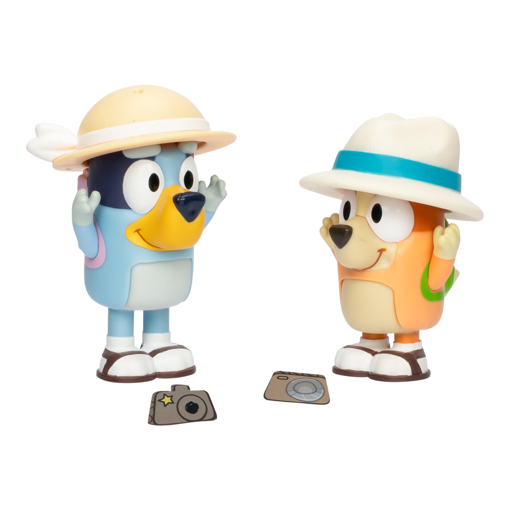 Foto 1 | Pack De 2 Figuras Bluey On Holiday Con Accesorios De 6,35 Cm Para Niños - Venta Internacional.