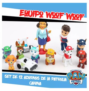 Foto 2 | Juego De Paw Patrol Para Niños 12 Pcs Decoración De Tartas Multicolor Belug