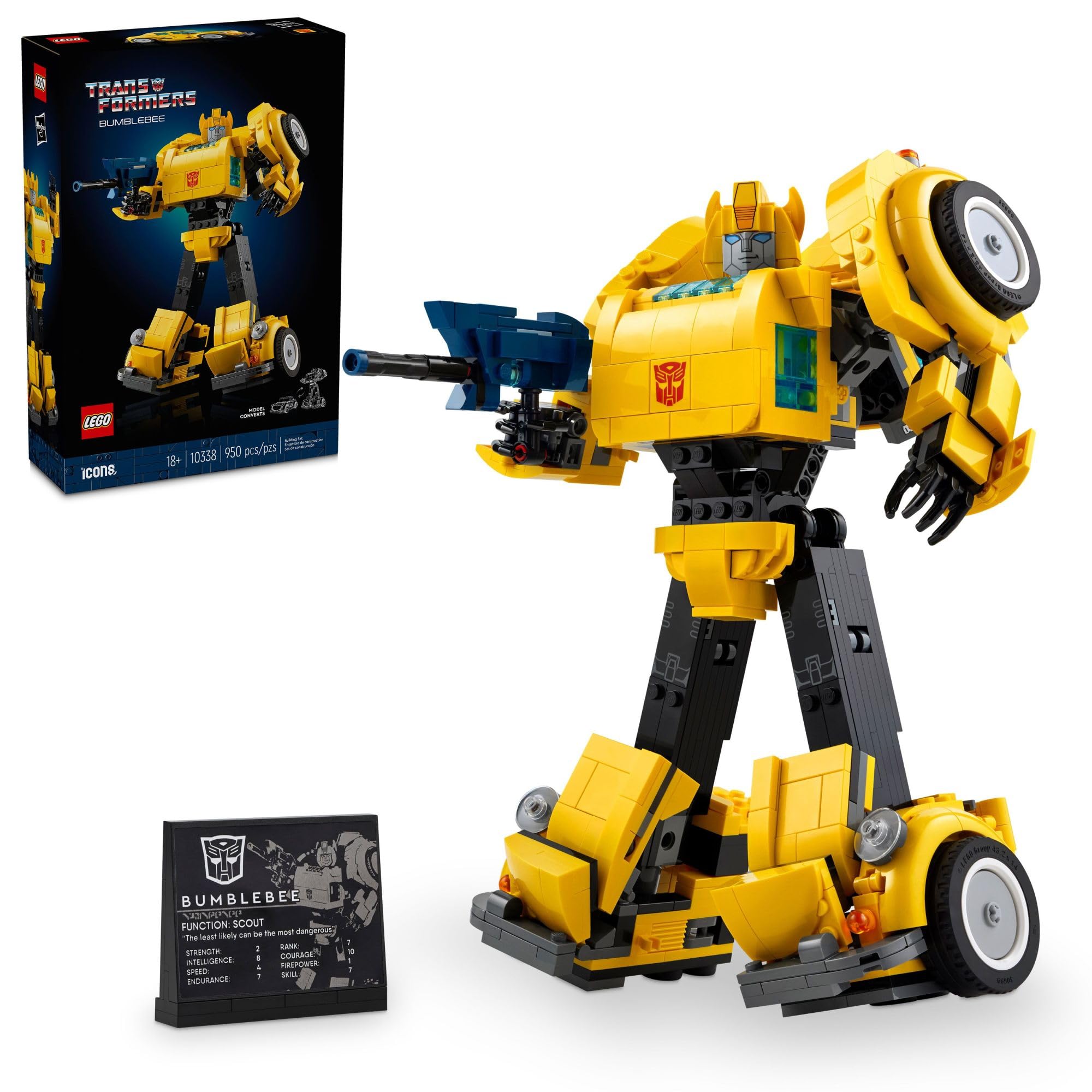 Foto 2 pulgar | Figura De Acción Lego Icons Transformers Bumblebee 10338 - Venta Internacional.