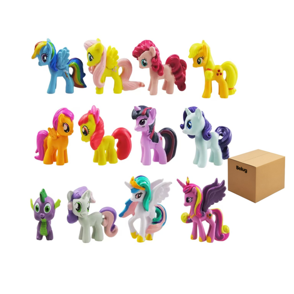 My Little Pony Set De Para Niños Mini Juguete 12 Piezas Multicolor, Belug