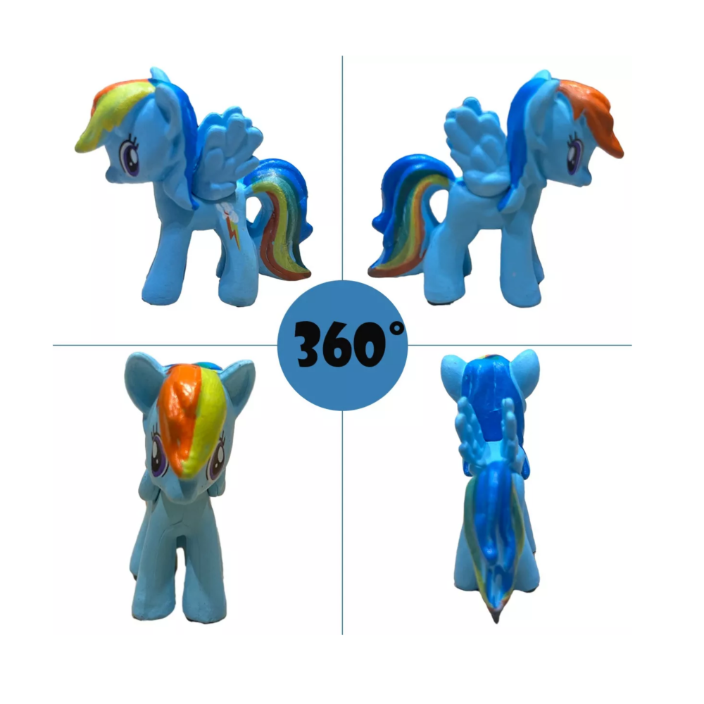 Foto 4 pulgar | My Little Pony Set De Para Niños Mini Juguete 12 Piezas Multicolor, Belug