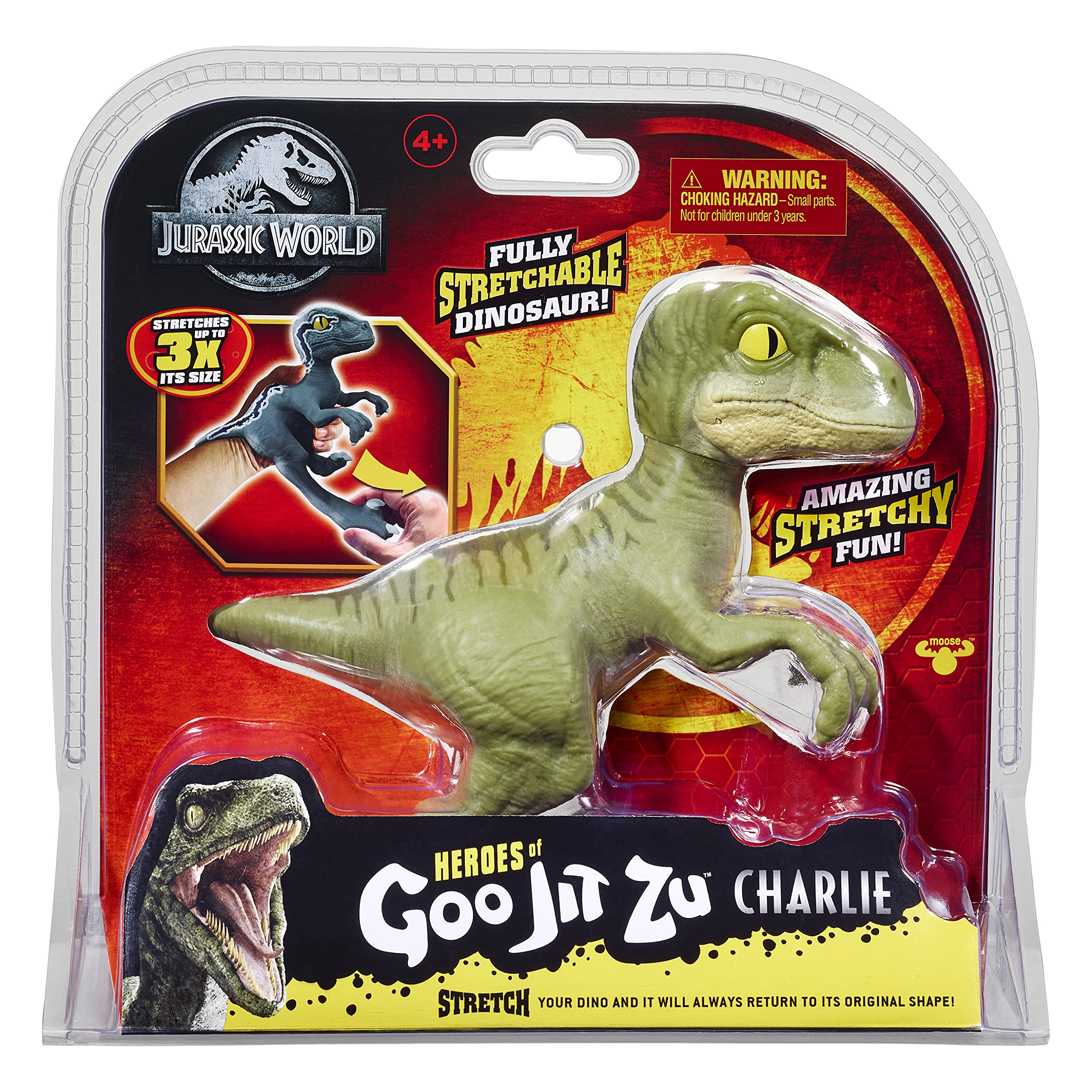 Foto 3 pulgar | Figura De Acción Heroes Of Goo Jit Zu Stretch Charlie Jurassic World - Venta Internacional.