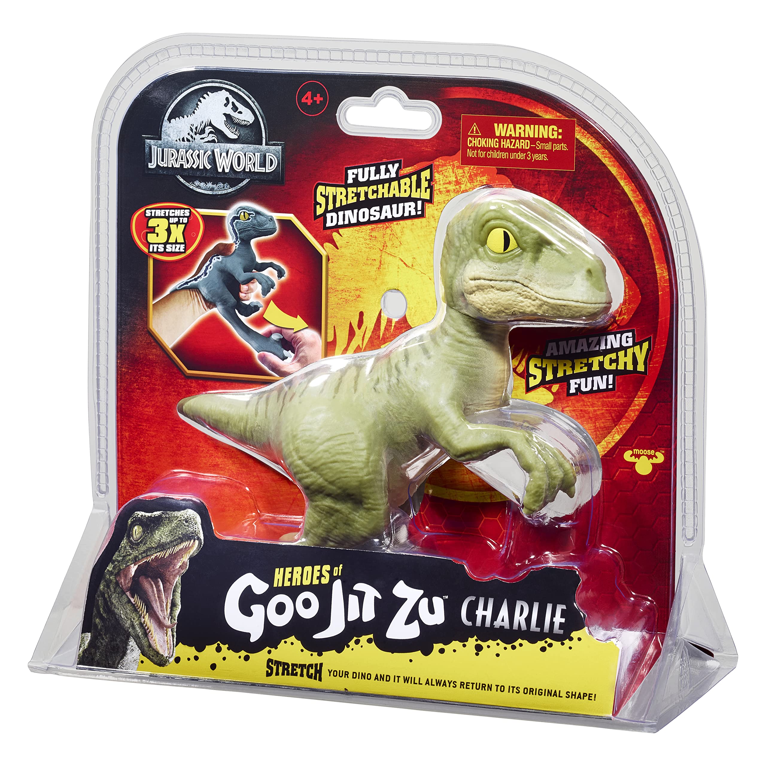 Foto 6 pulgar | Figura De Acción Heroes Of Goo Jit Zu Stretch Charlie Jurassic World - Venta Internacional.