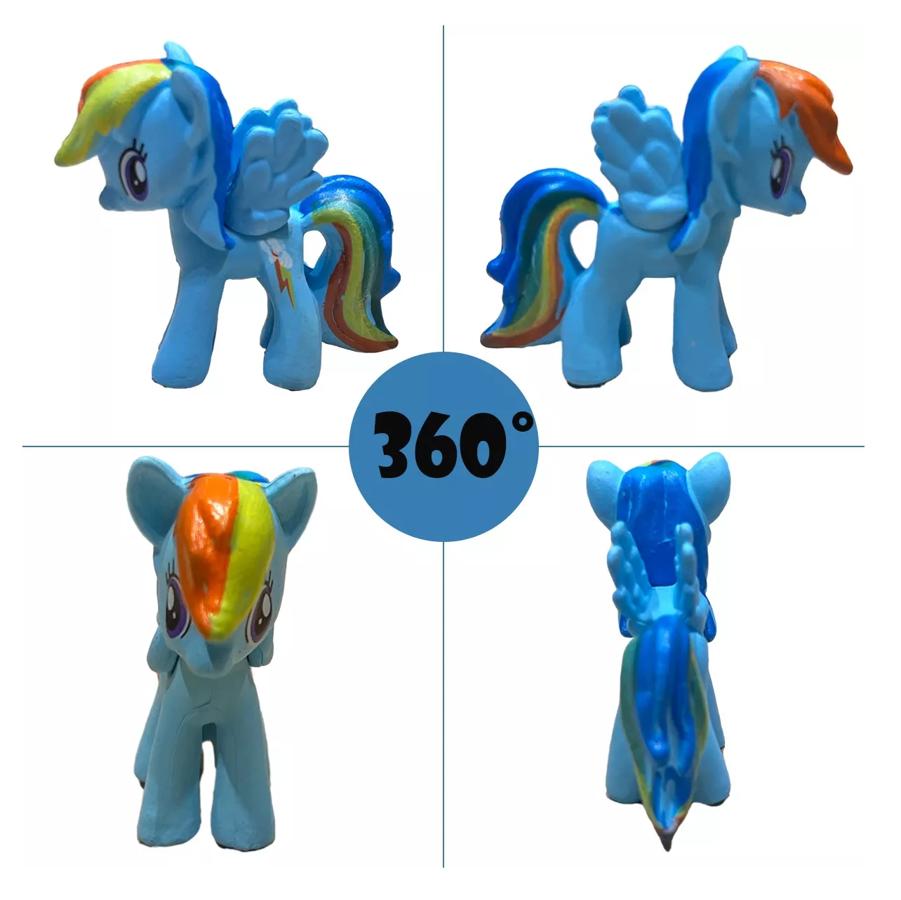 Foto 4 pulgar | Mini Figuras De Juguete My Little Pony Set Para Niños 12 Piezas Multicolor