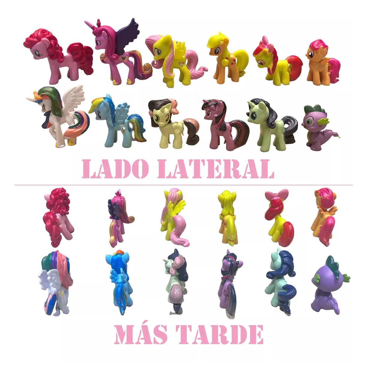 Foto 6 pulgar | Mini Figuras De Juguete My Little Pony Set Para Niños 12 Piezas Multicolor