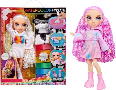 Foto 1 | Rainbow High Watercolor & Create Muñeca Personaliza Y Diseña