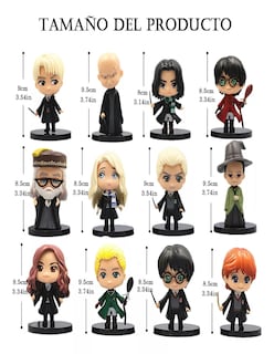 Foto 2 | Harry Potter Colección Juguetes Figuras Coleccionables 12pzs