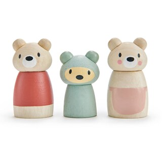 Foto 1 | Figuras de Madera Tender Leaf Toys Osos 3 Piezas - Venta Internacional