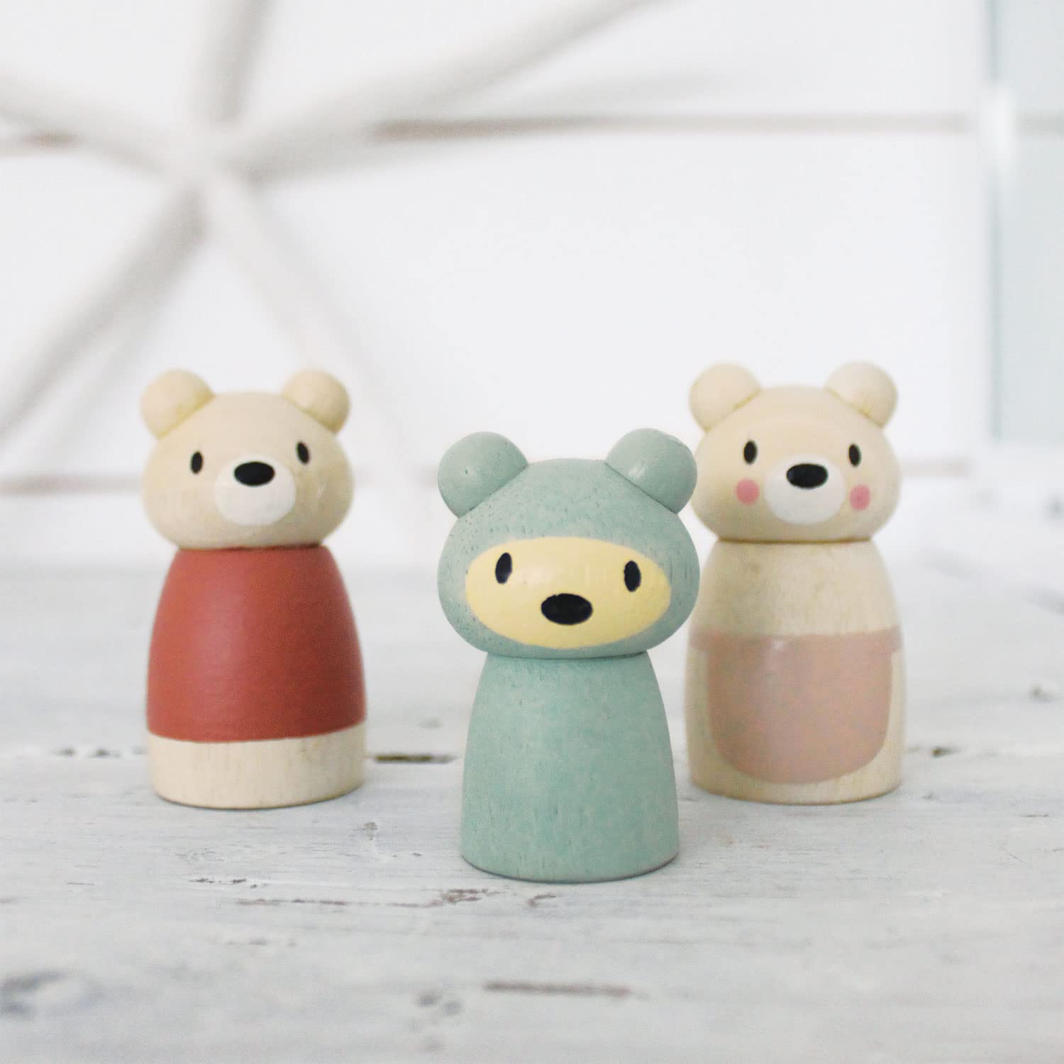 Foto 5 pulgar | Figuras de Madera Tender Leaf Toys Osos 3 Piezas - Venta Internacional