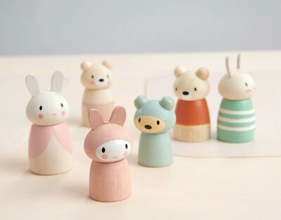 Foto 5 | Figuras de Madera Tender Leaf Toys Osos 3 Piezas - Venta Internacional