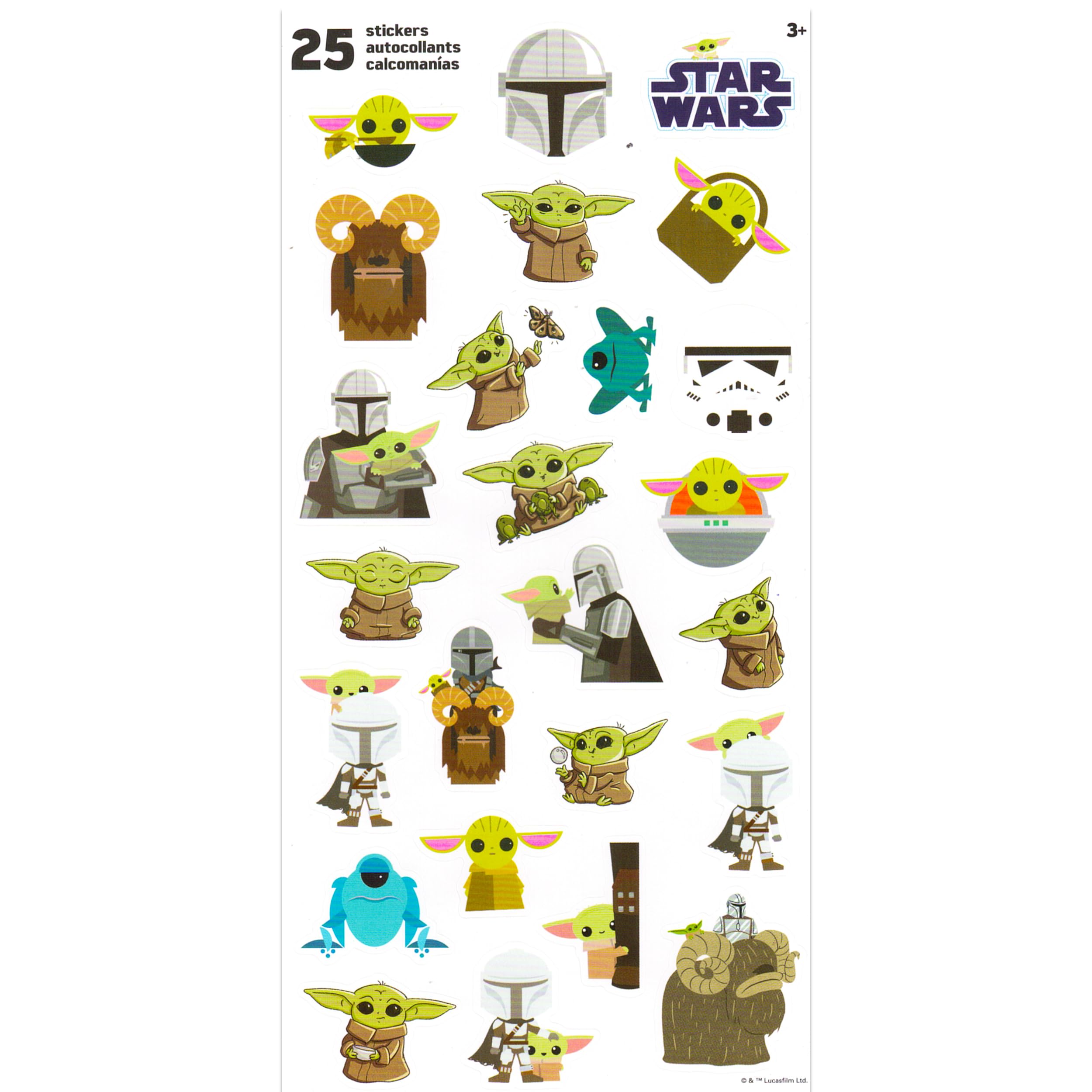 Foto 4 pulgar | Set De Tatuaje Temporal Disney Baby Yoda Star Wars Kids - Venta Internacional.