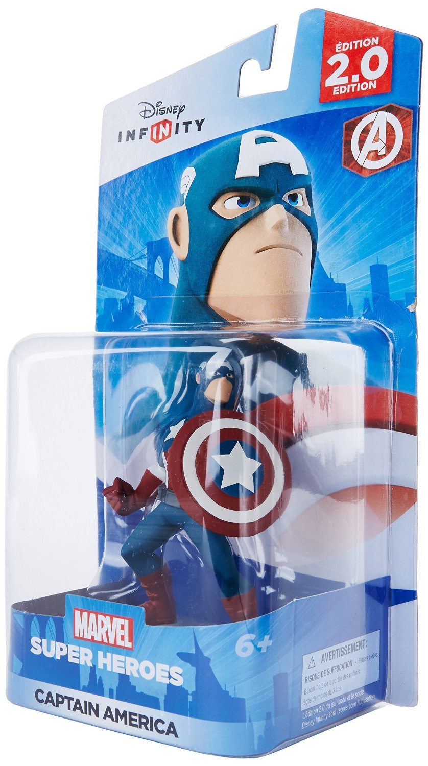 Figura De Acción Disney Infinity Marvel Super Heroes 2.0 Capitán América - Venta Internacional.
