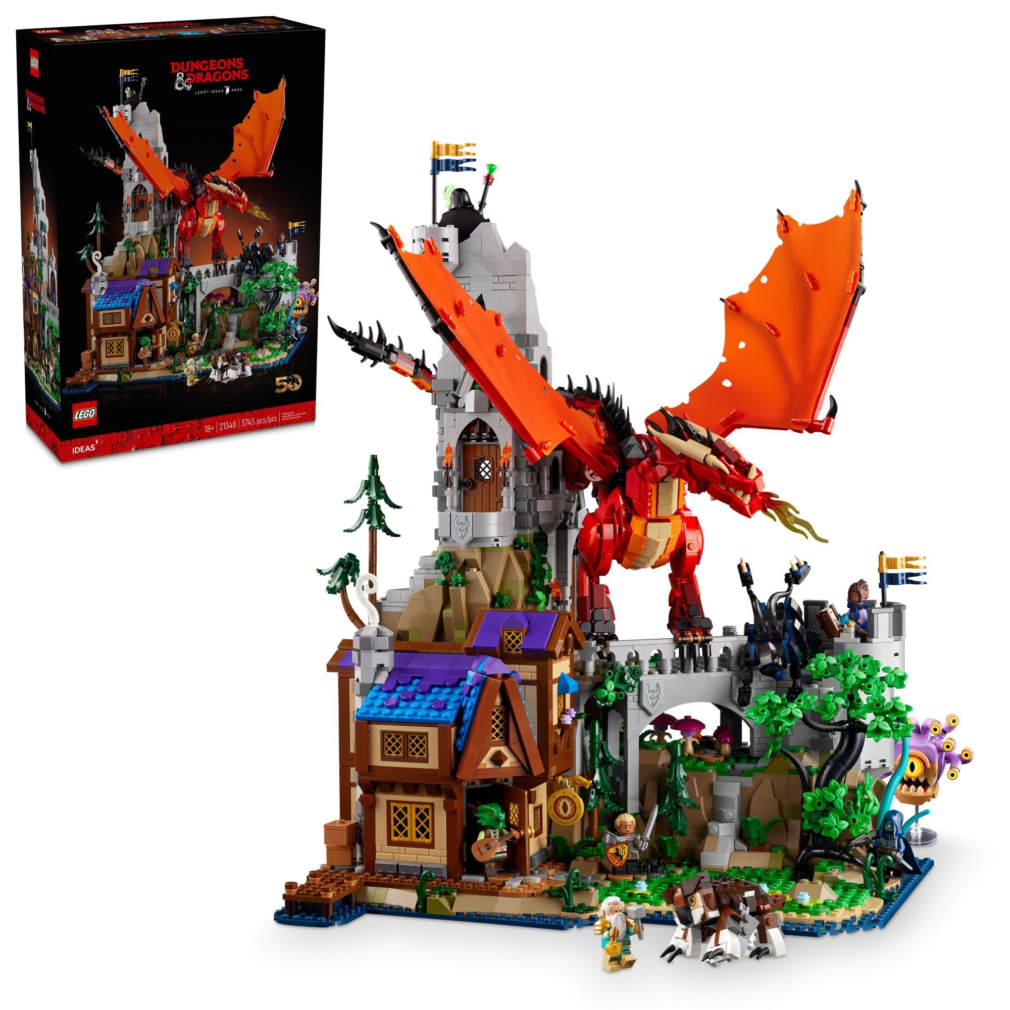 Foto 1 | Set De Construcción Lego Ideas Dungeons & Dragons Red Dragon Tale - Venta Internacional.