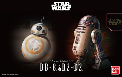 Foto 6 | Maqueta De Plástico Bandai Hobby Star Wars Bb-8 Y R2-d2 A Escala 1/12 - Venta Internacional.