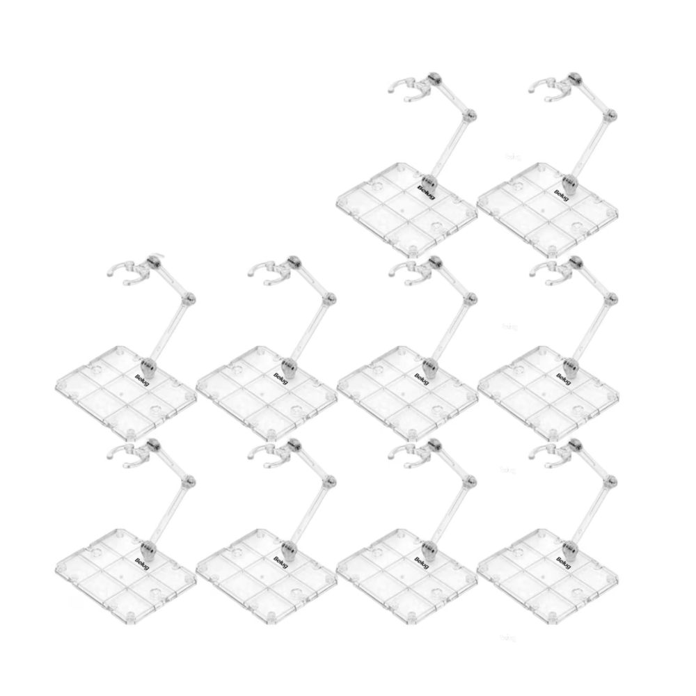 Foto 2 pulgar | Base Soporte Para Figuras De Acción 10 Pcs Marvel, Belug Trnasparente