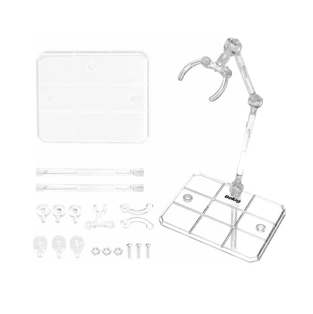 Foto 6 pulgar | Base Soporte Para Figuras De Acción 10 Pcs Marvel, Belug Trnasparente