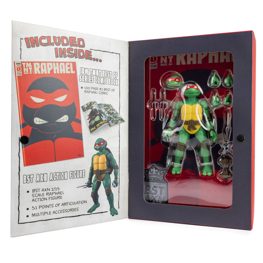 Foto 3 pulgar | Bst Axn Tmnt Raphael Comic Bundle + Figura De Acción