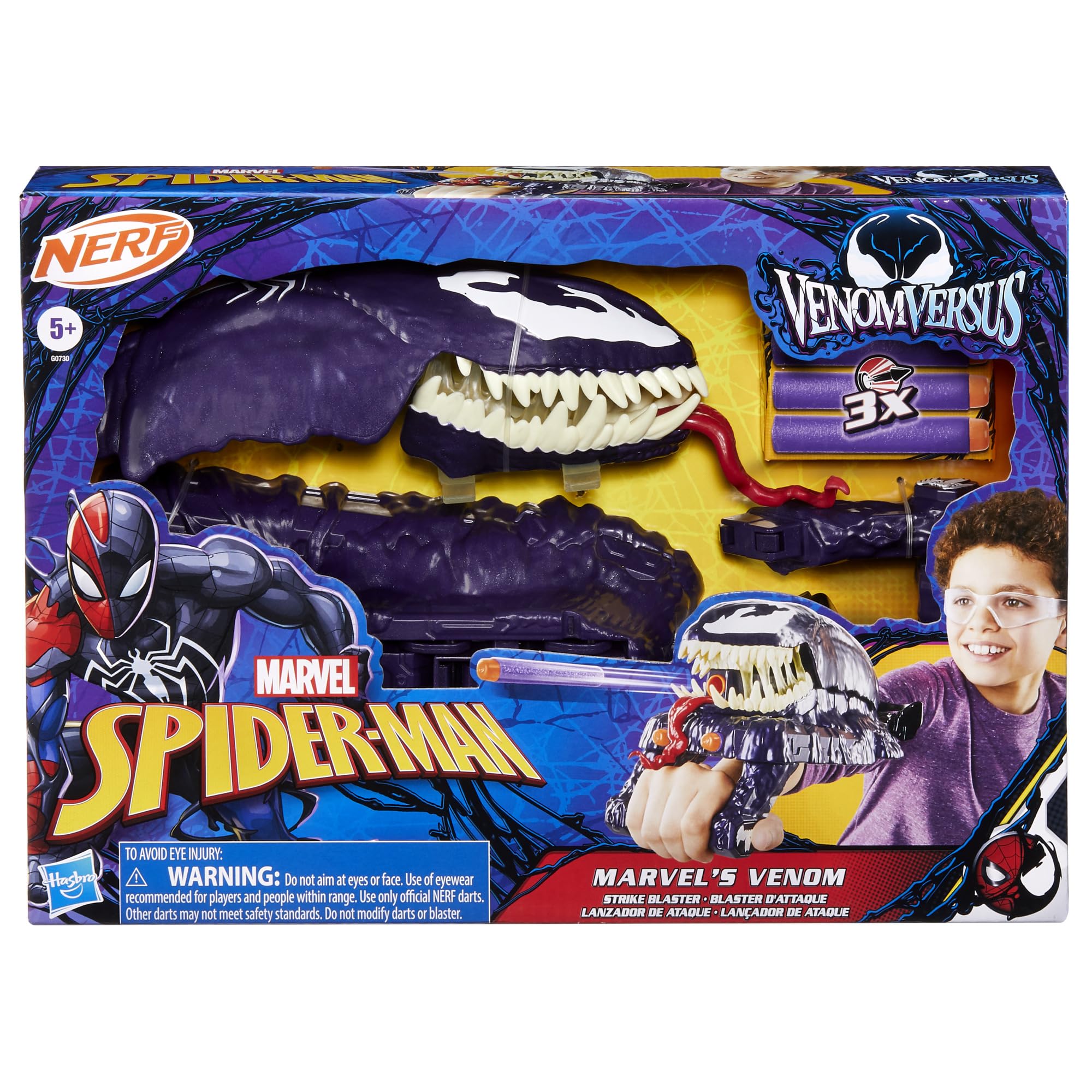 Foto 3 pulgar | Marvel Spider-man Venomversus Marvel's Venom Strike Blaster, Juguete Nerf Spider-man, Juguetes De Su - Venta Internac