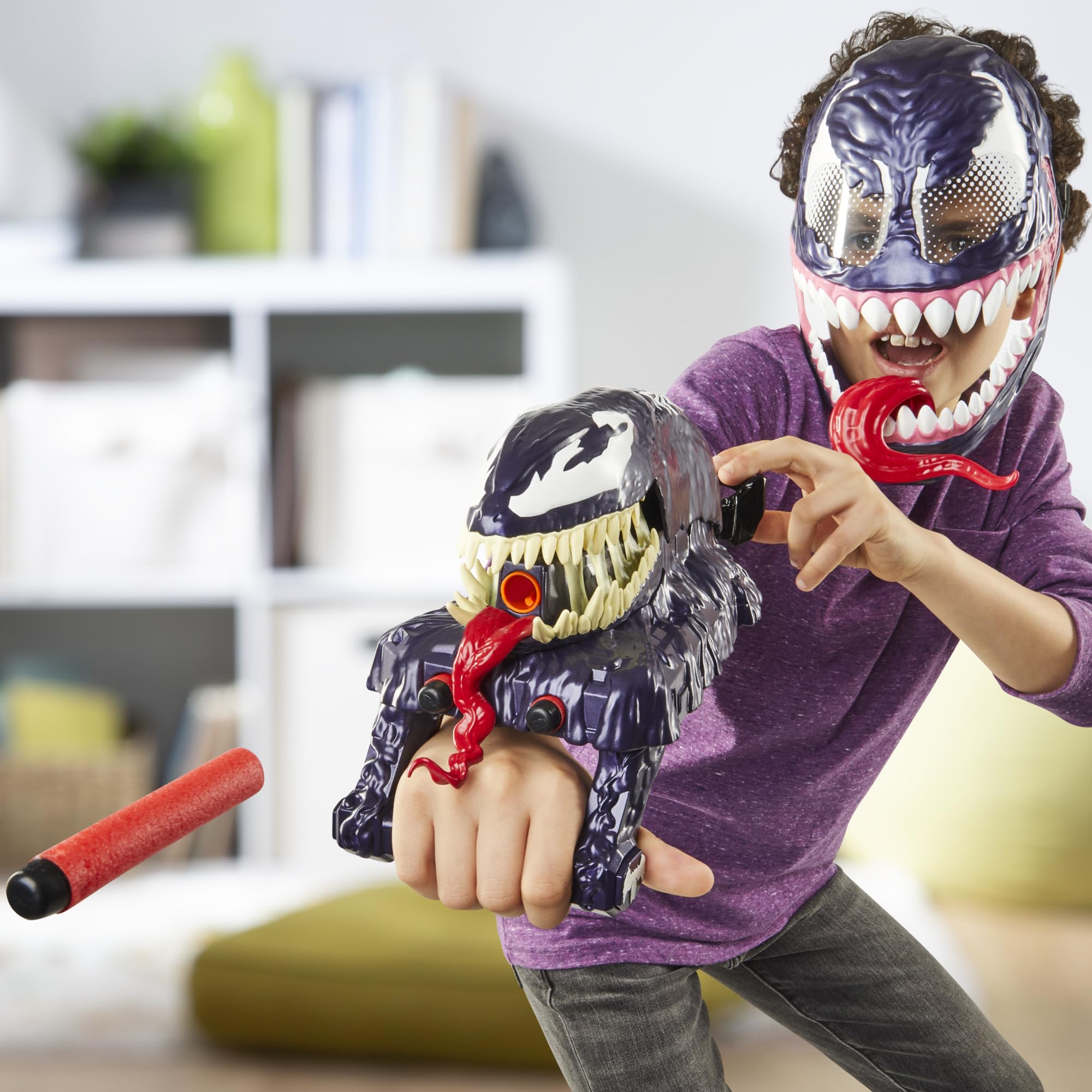 Foto 8 pulgar | Marvel Spider-man Venomversus Marvel's Venom Strike Blaster, Juguete Nerf Spider-man, Juguetes De Su - Venta Internac