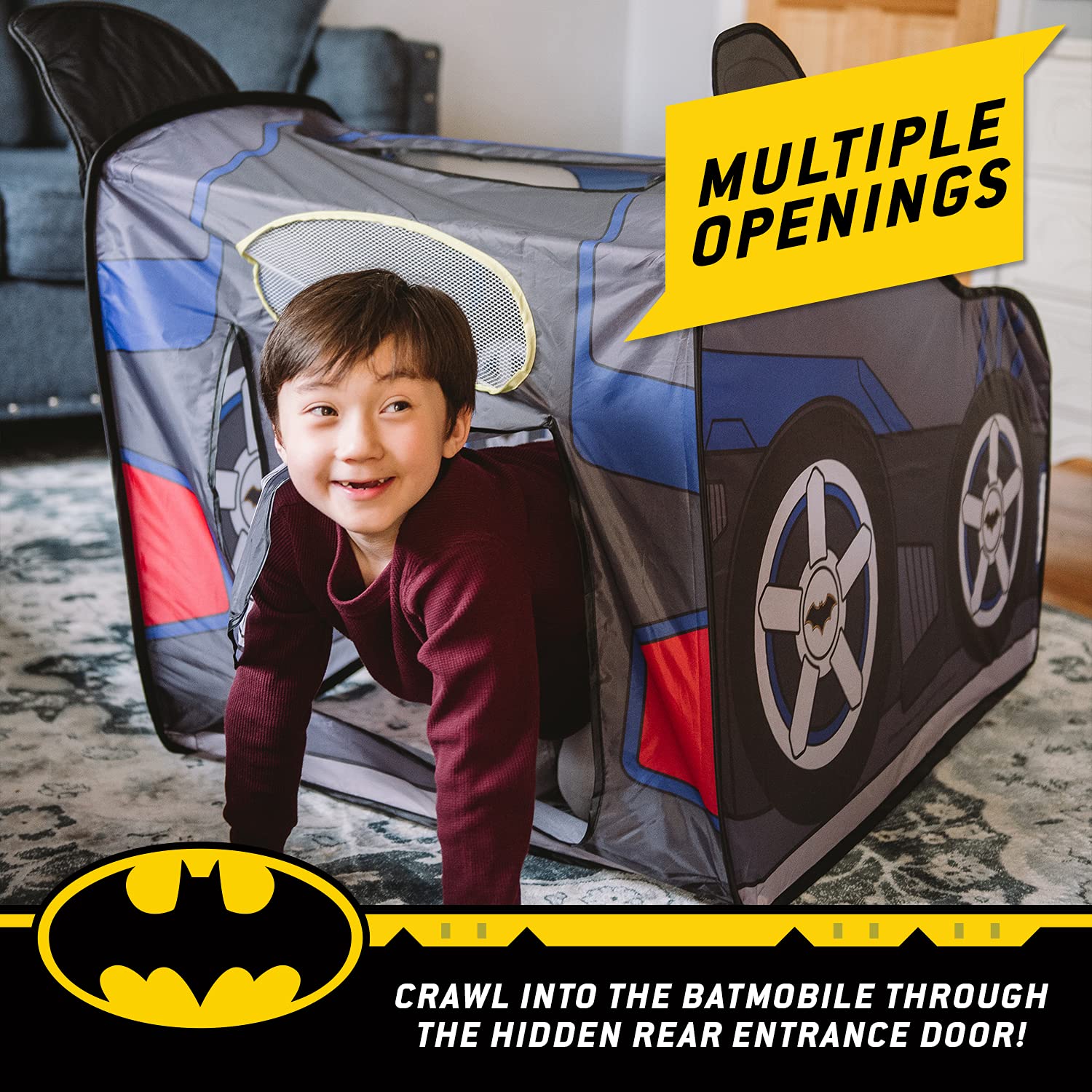 Foto 4 pulgar | Batmóvil Playhouse Tent Batman Para Niños Con Bolsa De Transporte - Venta Internacional.