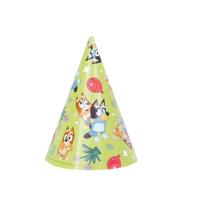 Foto 4 pulgar | Paquete De Artículos De Fiesta Bluey Birthday Con 16 Sombreros - Venta Internacional.