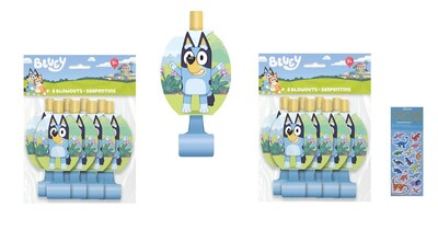 Foto 1 | Paquete De Artículos Para Fiestas Bluey Birthday Con 16 Reventones - Venta Internacional.