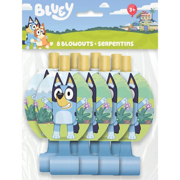 Foto 4 pulgar | Paquete De Artículos Para Fiestas Bluey Birthday Con 16 Reventones - Venta Internacional.