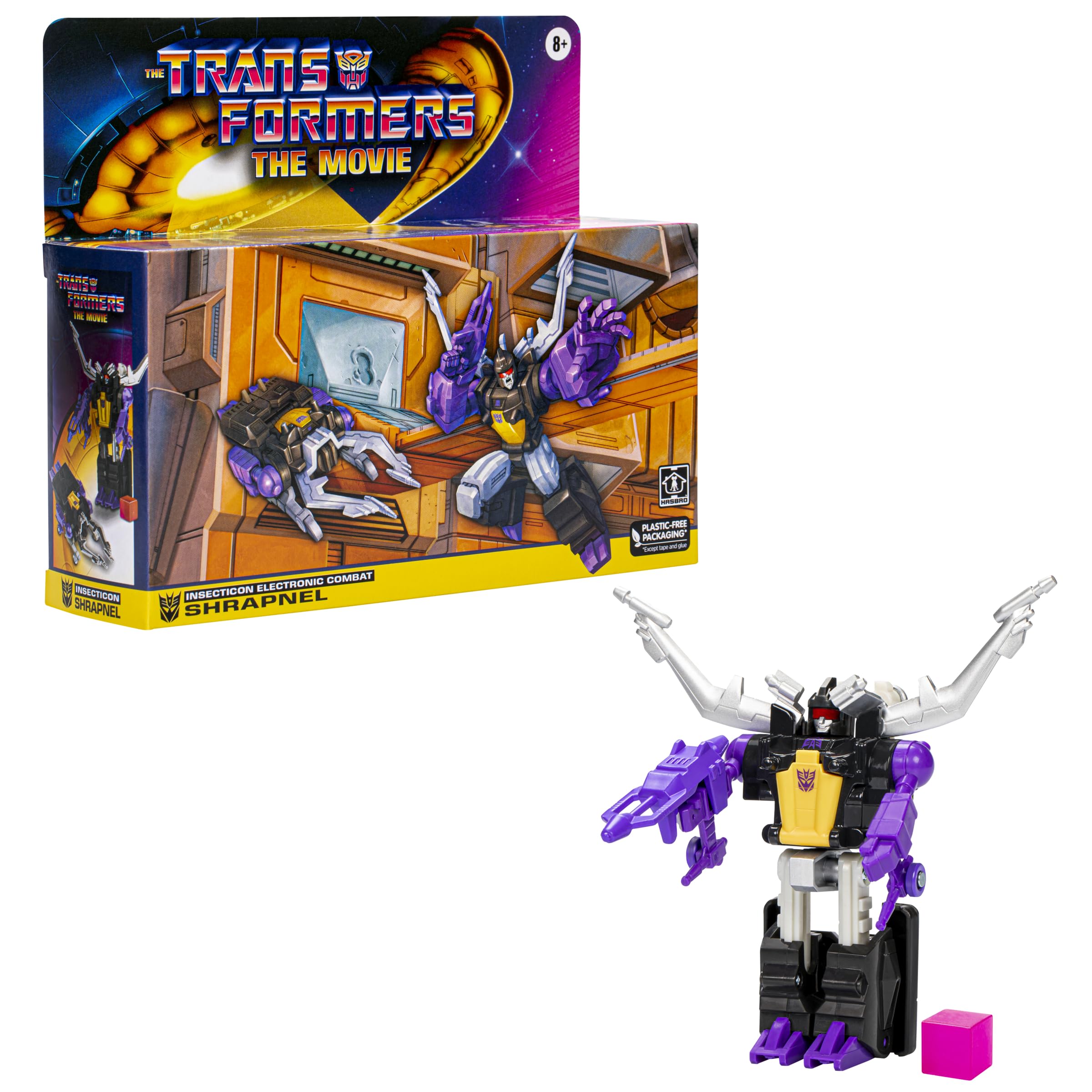 Foto 2 | Figura De Acción Hasbro Collectibles Transformers Retro Shrapnel - Venta Internacional.