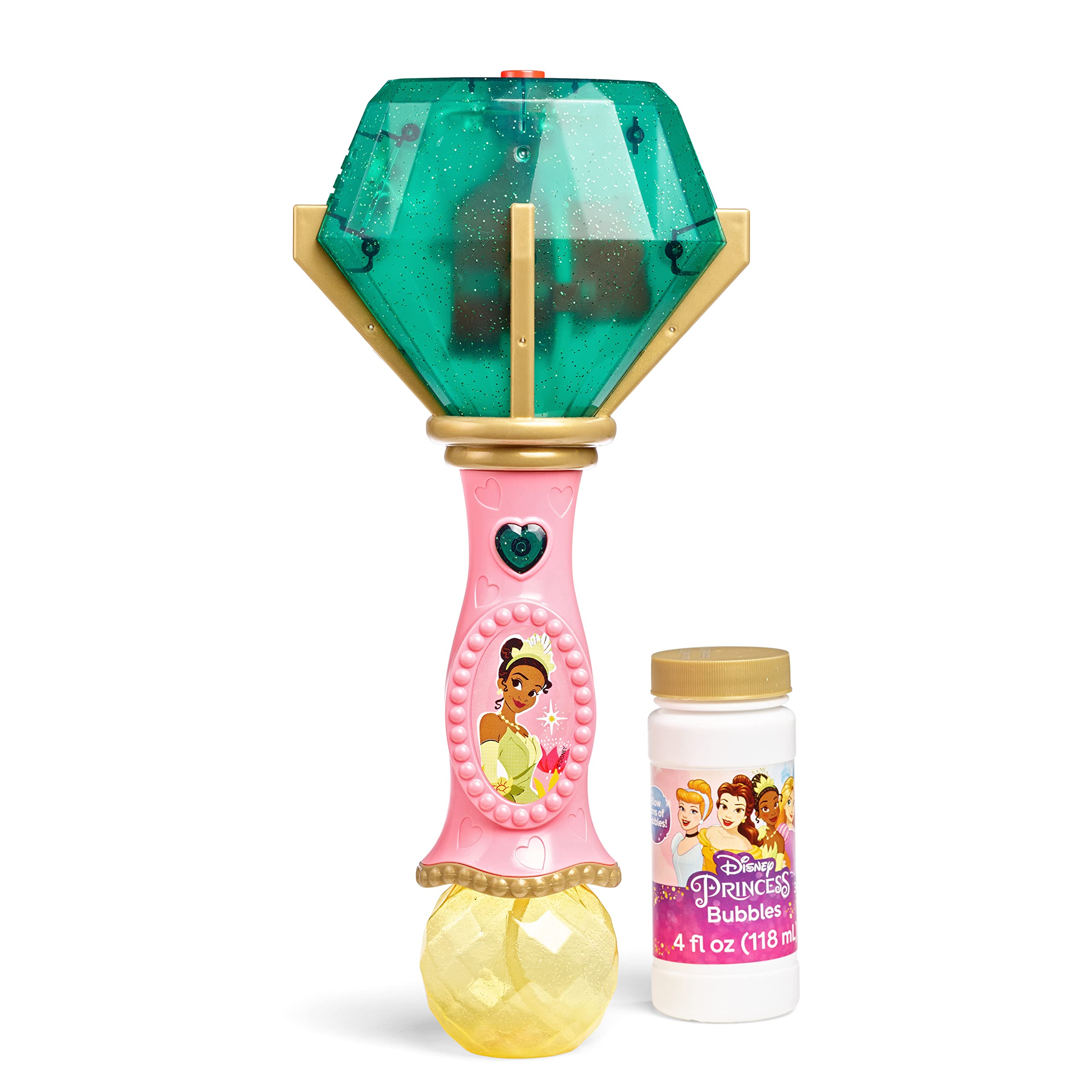 Bubble Wand Para Niños Pequeños, Princesa De Disney, Tiana, Con Luz Y Sonido - Venta Internacional.