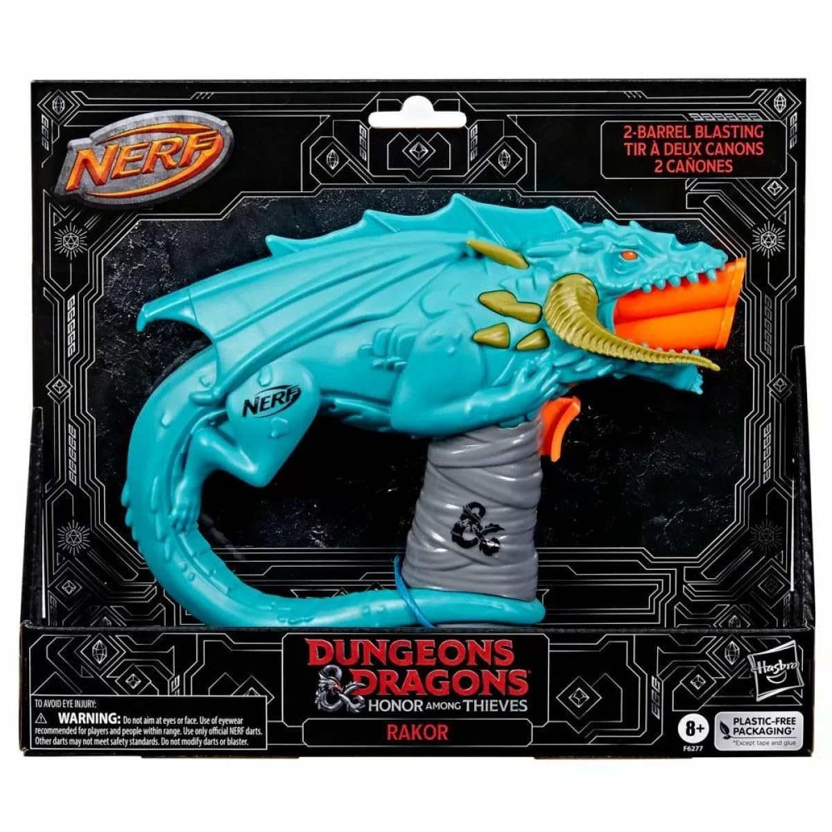 Foto 1 | Blaster Nerf Dungeons & Dragons Rakor Con 4 Dardos Elite 2.0 - Venta Internacional.