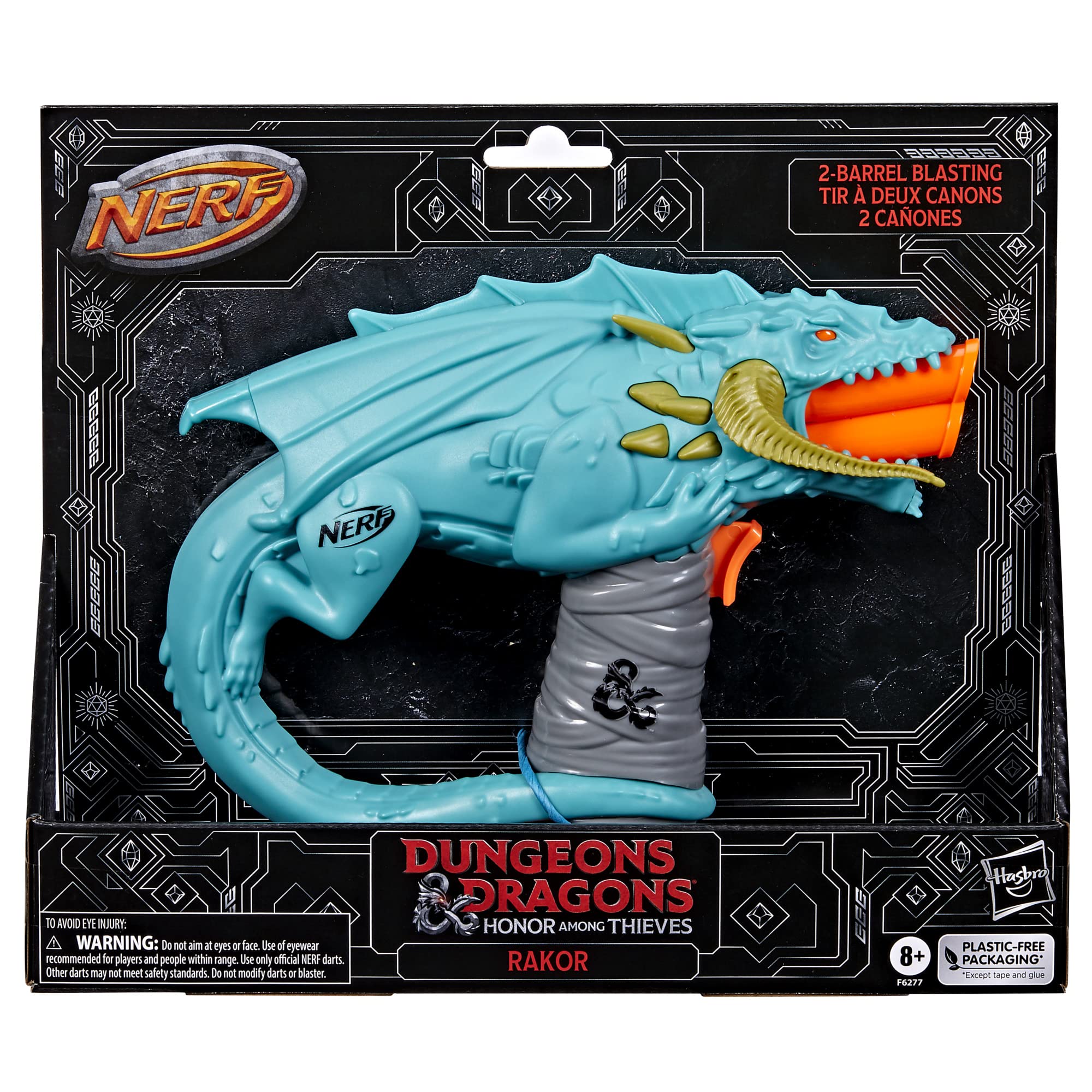 Foto 2 | Blaster Nerf Dungeons & Dragons Rakor Con 4 Dardos Elite 2.0 - Venta Internacional.