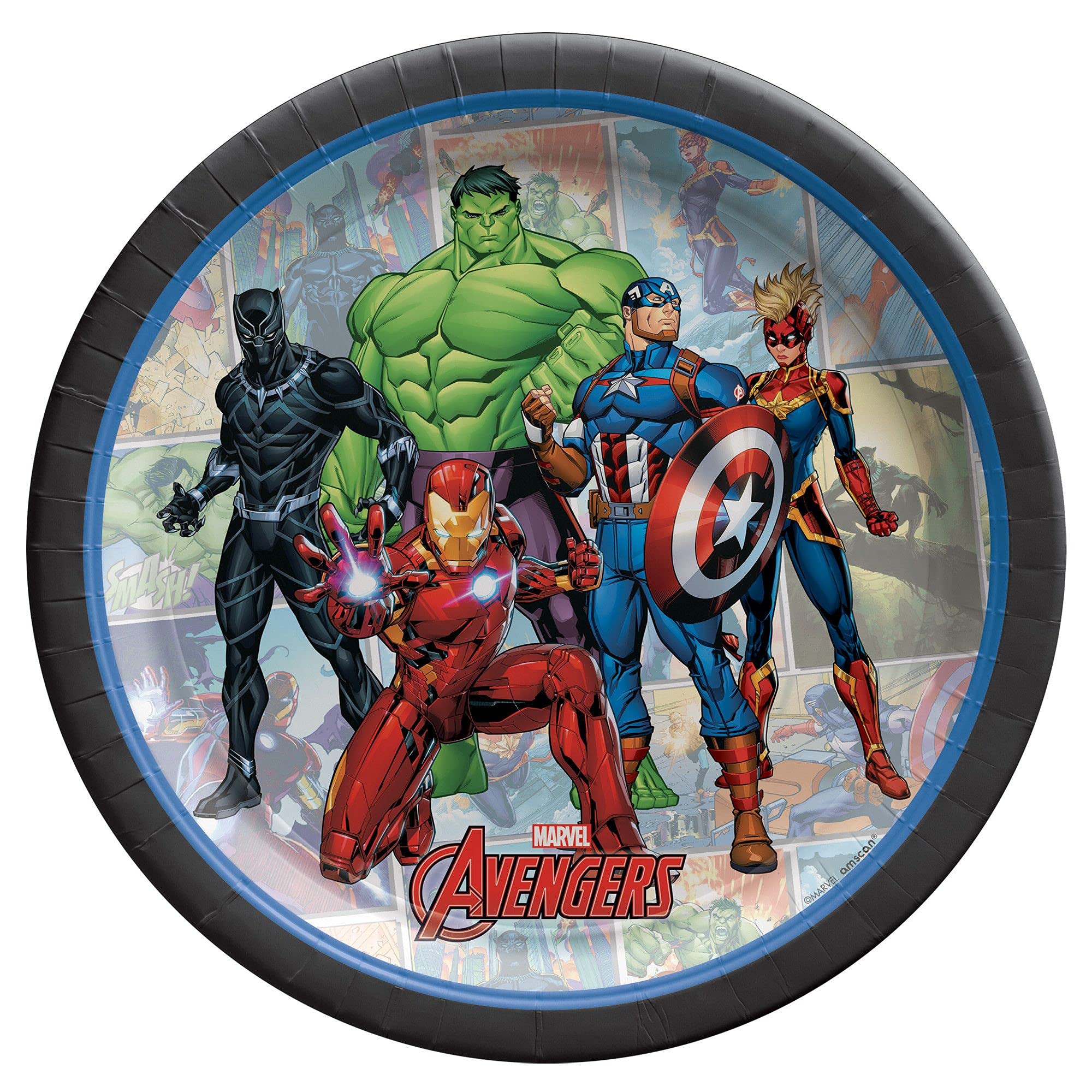 Foto 1 | Platos De Fiesta Amscan Marvel Avengers Powers Unite 7 (paquete De 8) - Venta Internacional.