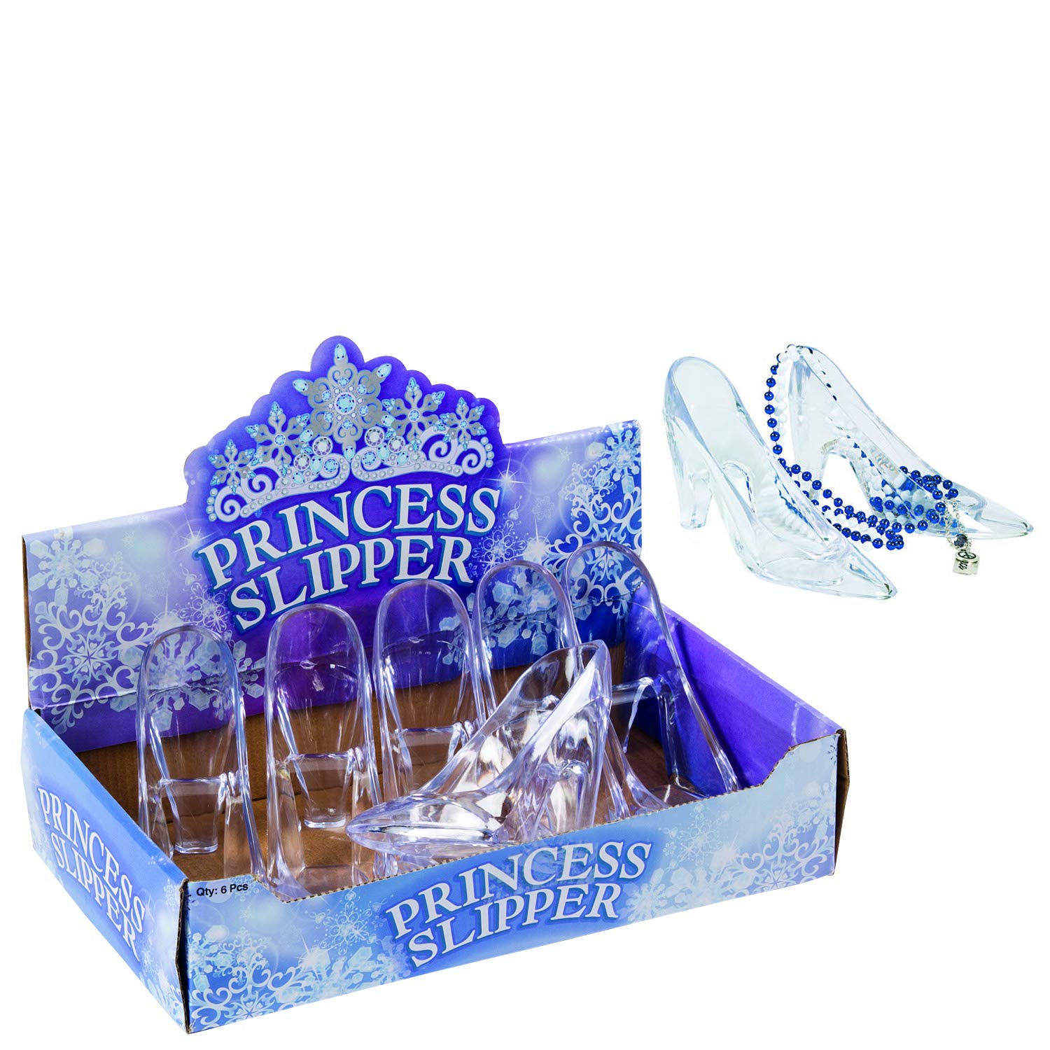 Foto 3 pulgar | Zapatillas De Cristal Fun Express Cinderella, Juego De 6 - Venta Internacional.