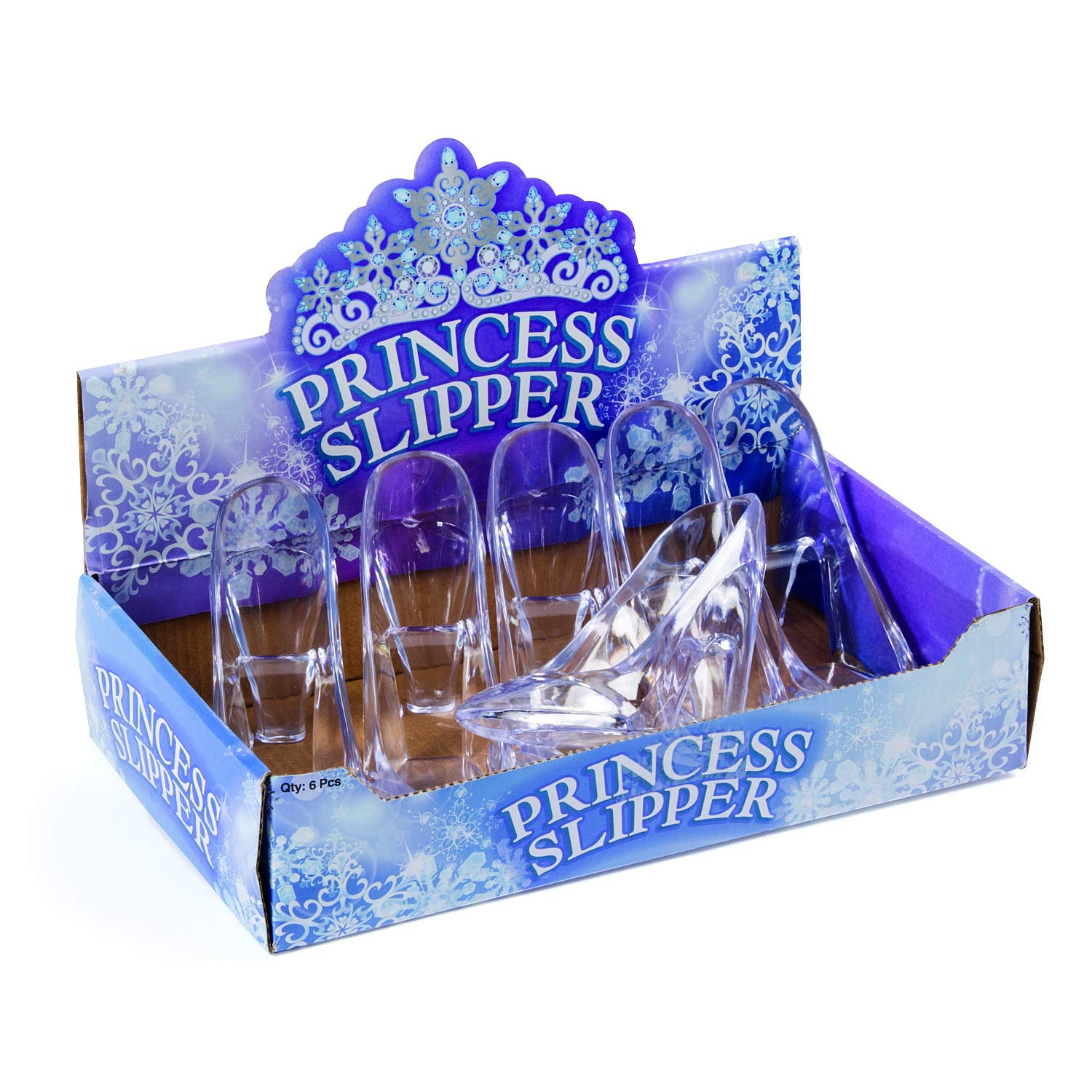 Foto 4 pulgar | Zapatillas De Cristal Fun Express Cinderella, Juego De 6 - Venta Internacional.