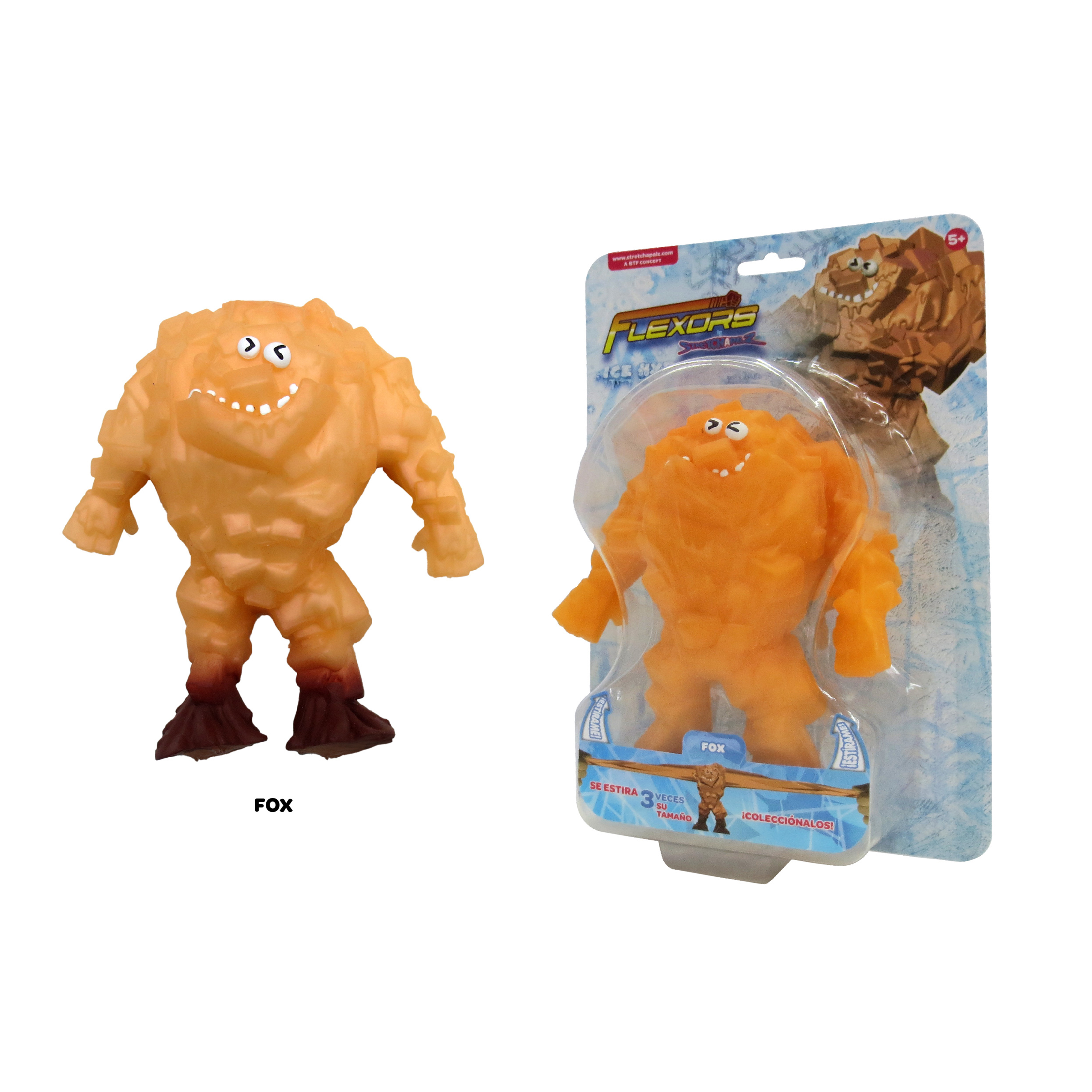Foto 2 pulgar | Figura De Acción Ruz Flexors Fox 22cm Naranja
