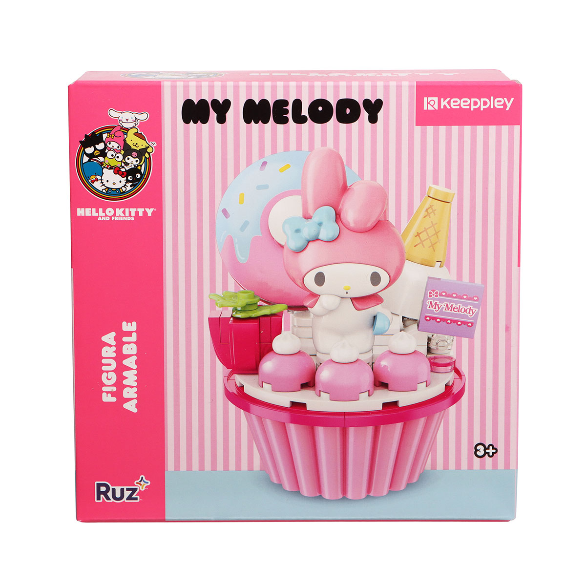 Foto 5 | Set De Juego Ruz Sanrio Strawberry Cupcake 17cm Multicolor