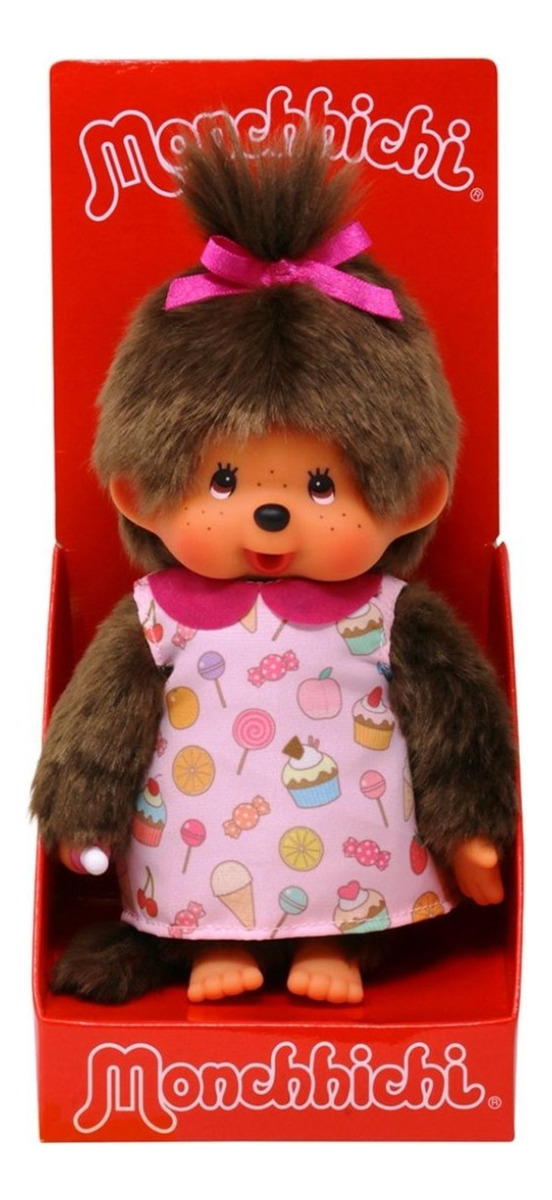 Foto 2 pulgar | Monchhichi Pop N Candy Girl With Candy Dress Sekiguchi Mattel